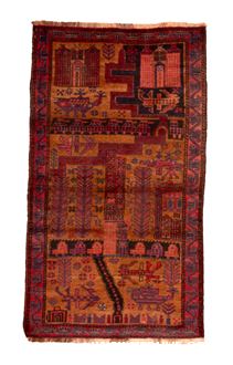 Afghaans beluch tapijt